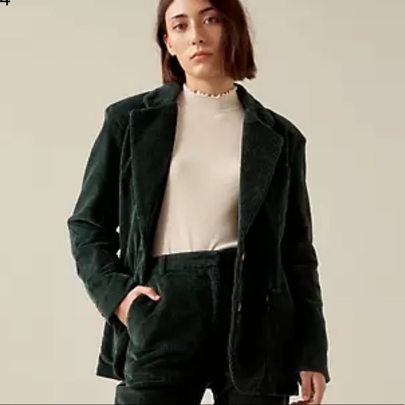 Karla Green Corduroy Blazer Jacket 